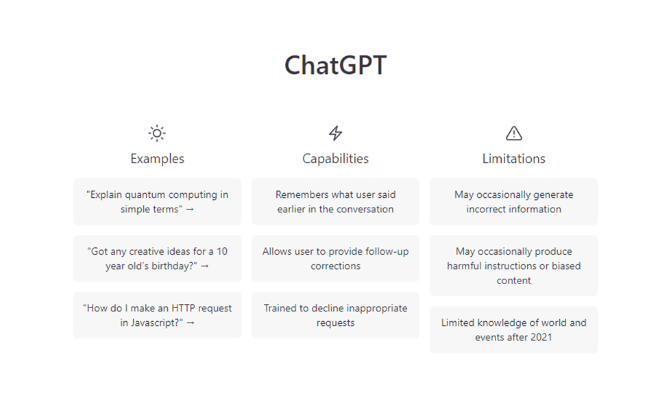 screenshot of ChatGPT in B2B marketing