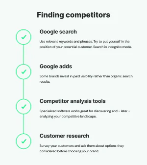 competitor analysis tips graphic