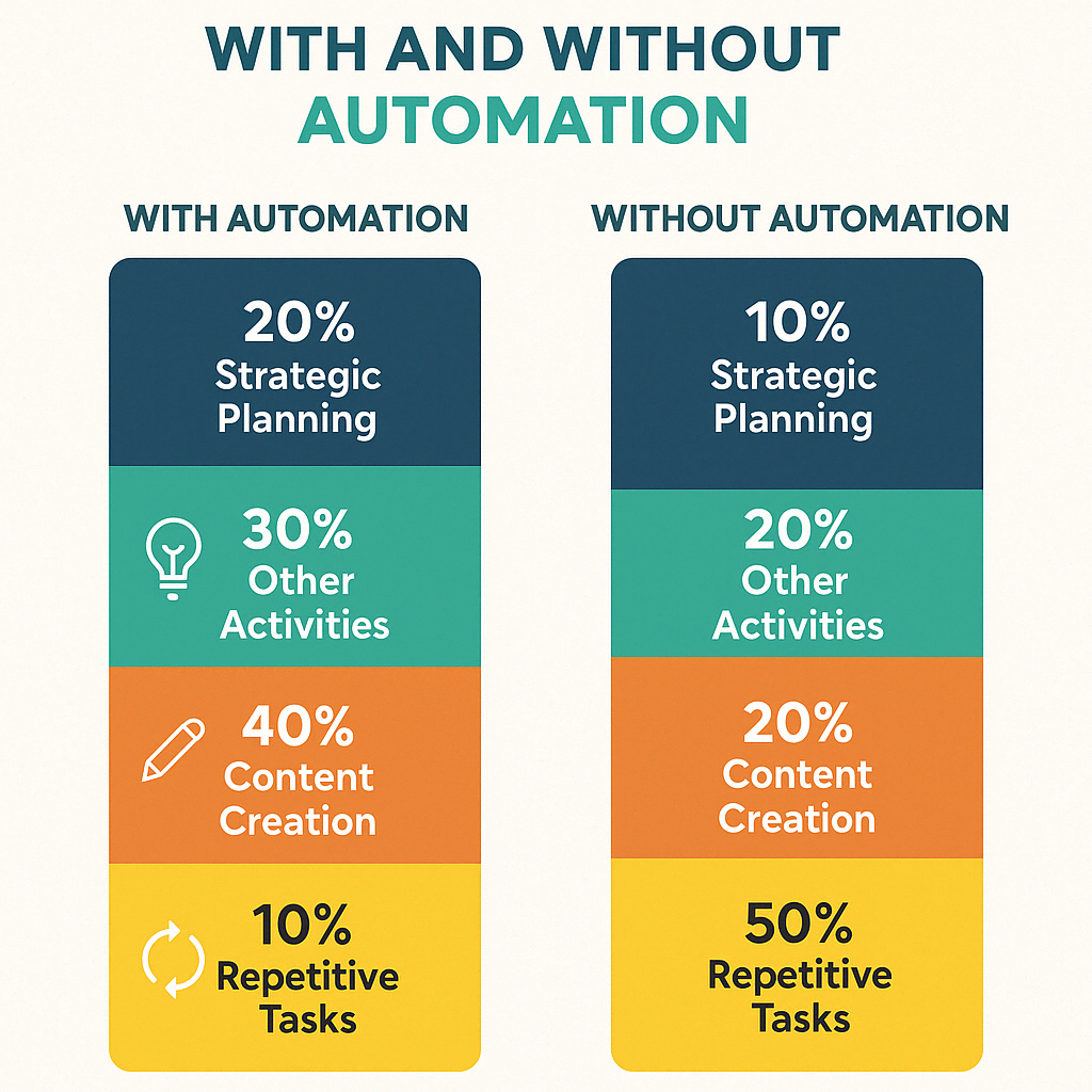 SEO with and without AI automation